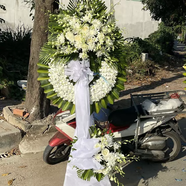 Hình ảnh hoa giao hàng thực tế